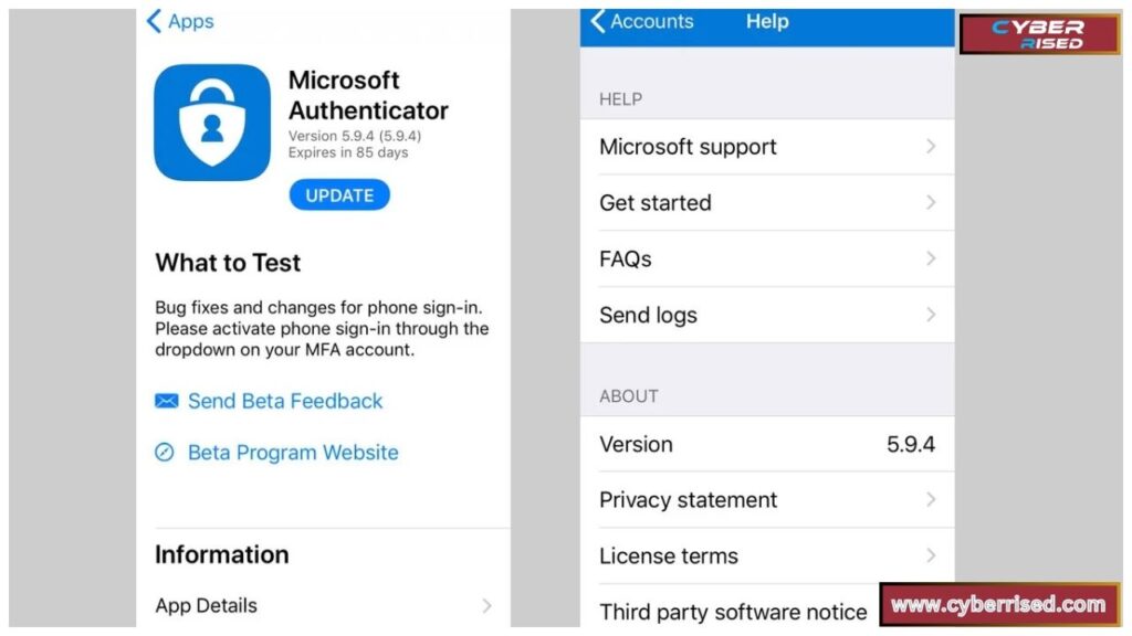 Update the Microsoft Authenticator App and Operating System