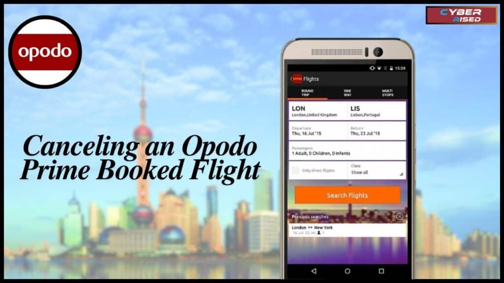 Canceling an Opodo Prime Booked Flight